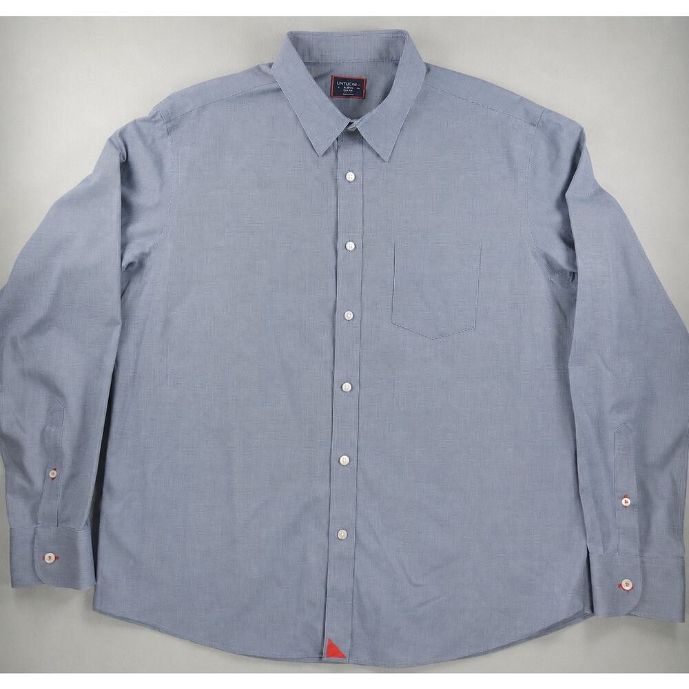 UNTUCKit Pio Cesare WF Blue Cotton Button Up Shirt Men’s XL